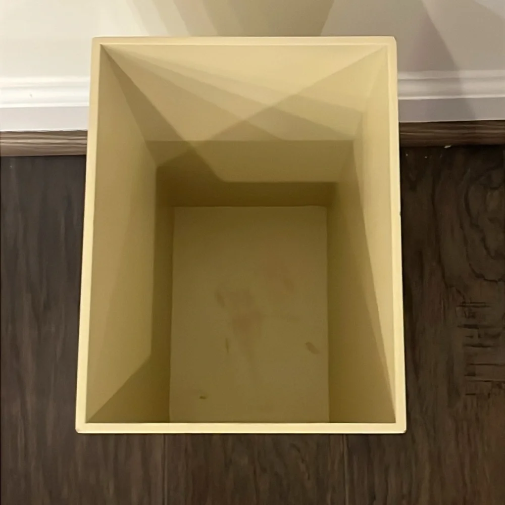 Texas State Flag Wastebasket Trash Can wooden
